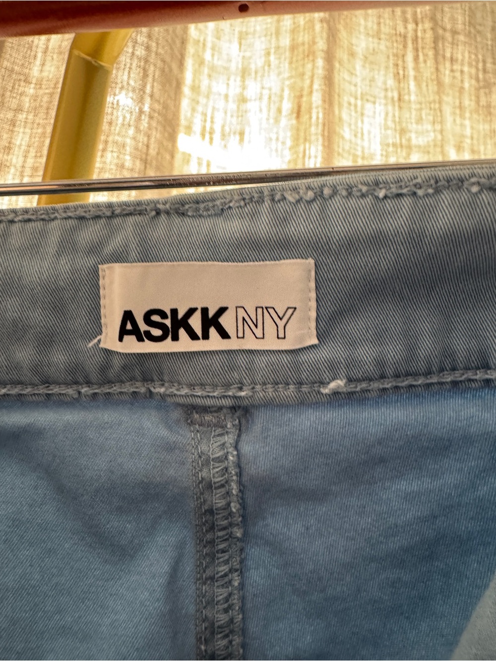 ASKK NY Light Blue Wide Leg High-Rise Jeans - Picture 6 of 8
